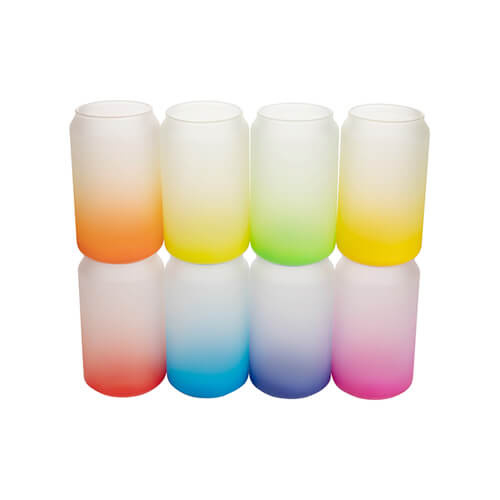 400 ml matt üveg szublimációhoz - lime zöld gradiens