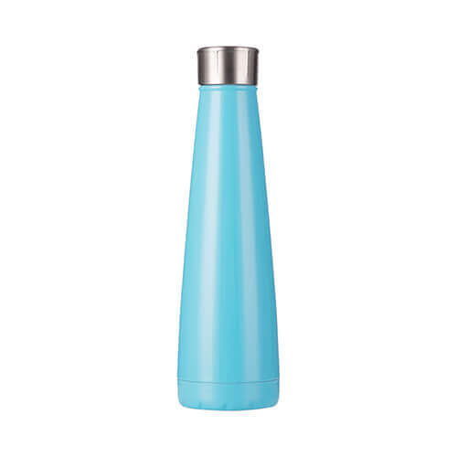 Bidon - dzērienu piramīdas formas pudele 420 ml - zila