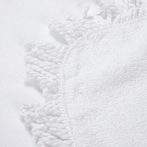 Towel 152 x 76 cm with fringes for sublimation - white