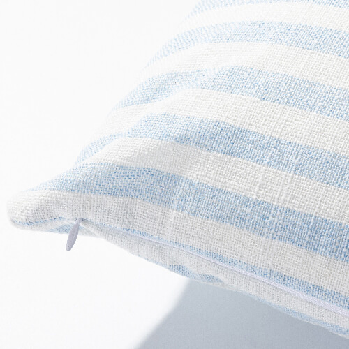 40 x 40 cm canvas pillowcase for sublimation - cream with blue stripes