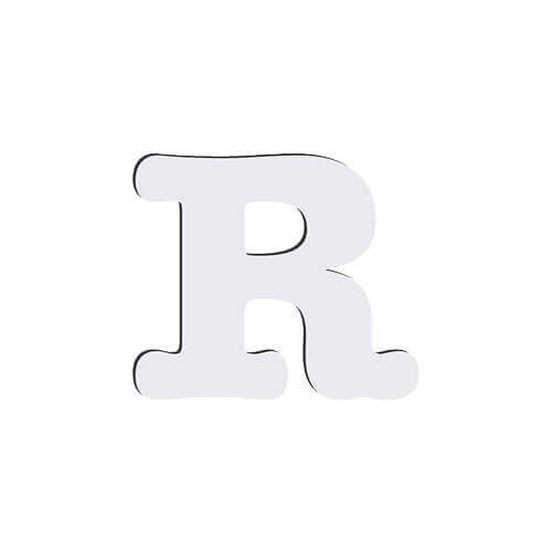 Dekoratiivne kiri MDF-ist sublimatsiooni jaoks 10 cm R