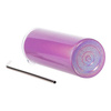 Mok van 600 ml met een rietje voor sublimatie - Violet iriserend