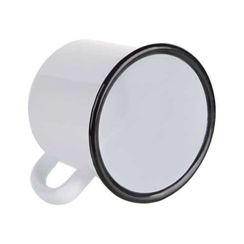 Mug émaillé 500 ml bord noir Sublimation Transfert Thermique