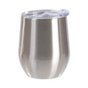 Hrnček na varené víno 260 ml na sublimáciu - strieborný s uzatvárateľným otvorom na pitie