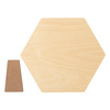Hexagonal plywood photo frame for sublimation - 17.8 x 20.3 cm