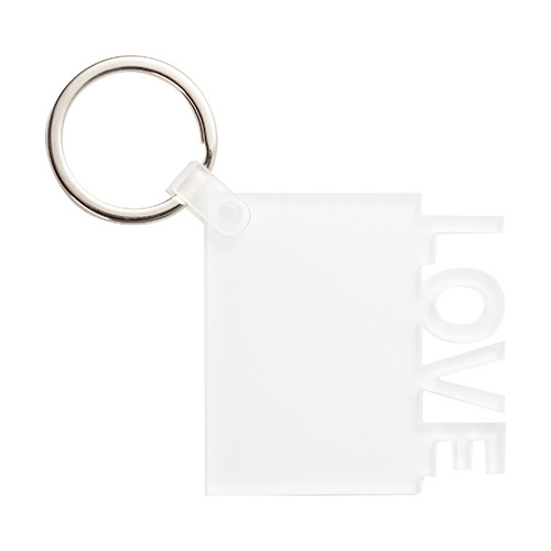 Acryl sleutelhanger voor sublimatiesleutels - Love