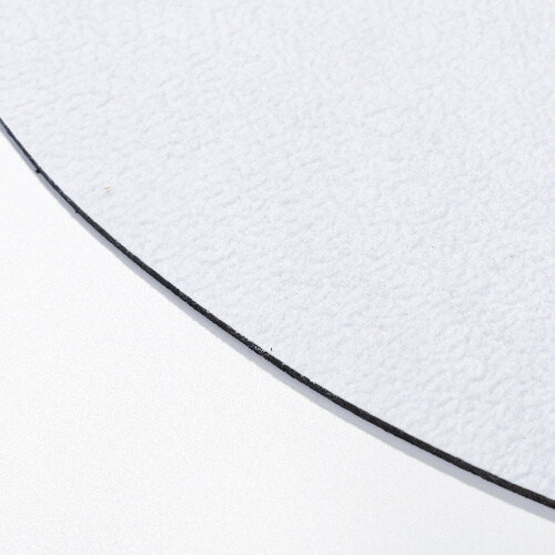 A felt insert for a semicircular sublimation doormat