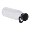 Water bottle - 500 ml beverage bottle with a horizontal sublimation handle - white