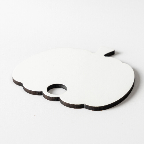 Fiberboard name badge for 780 / 900 / 1050 / 1260 ml mug for sublimation - pumpkin