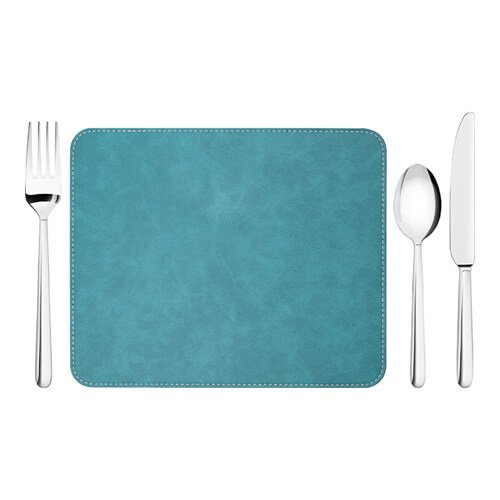 Lederen onderlegger 23 x 19 cm voor sublimatie - Groen