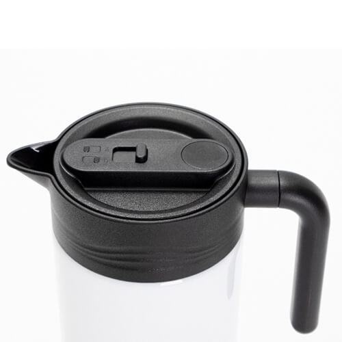 Cafetera térmica de acero inoxidable 1200 ml para sublimación - blanca