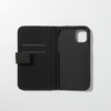 iPhone 11 sublimatie lederen hoesje - zwart