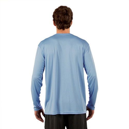 Solar langærmet t-shirt til sublimering - Columbia Blue