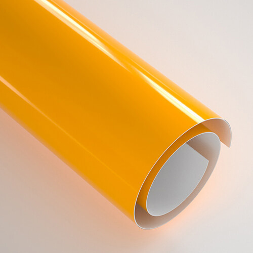 Selvklæbende folie 30,5 x 30,5 cm - 20 ark - Glossy Amber