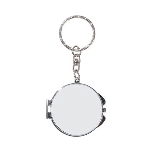 Porte-clés avec miroir de sublimation verrouillable - cercle