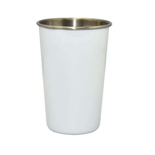 Biely kovový hrnček Sublimačný termotransfer