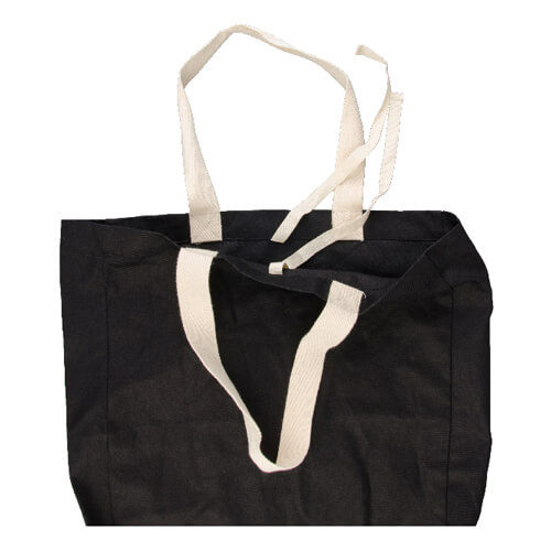 Black canvas bag 46 x 36,4 cm for thermal transfer