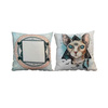 Taie d'oreiller satin de 38 x 38 cm pour sublimation - Chat