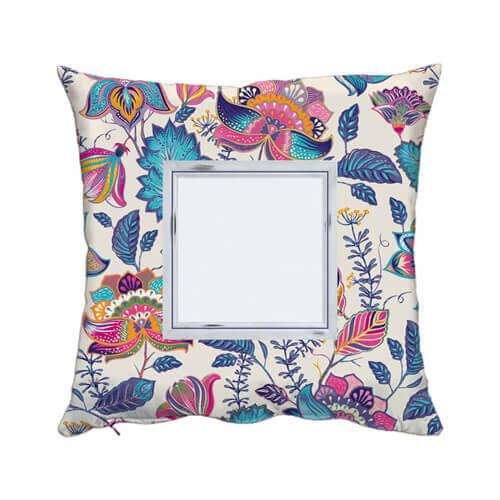 Dvobojna satenska jastučnica 50 x 50 cm za sublimaciju - Floreal