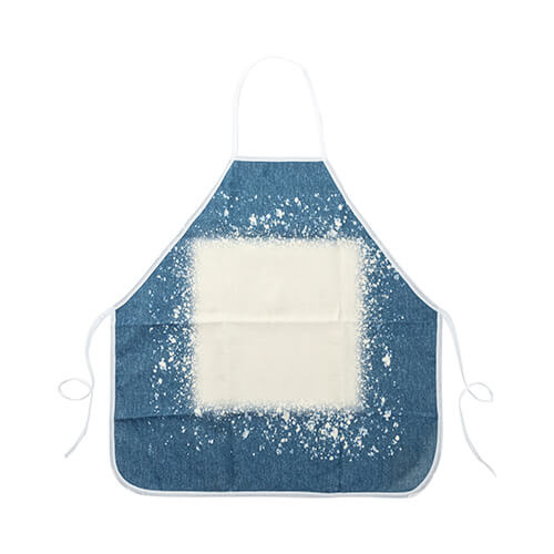 Gebleekt Starry Denim linnen schort voor sublimatie