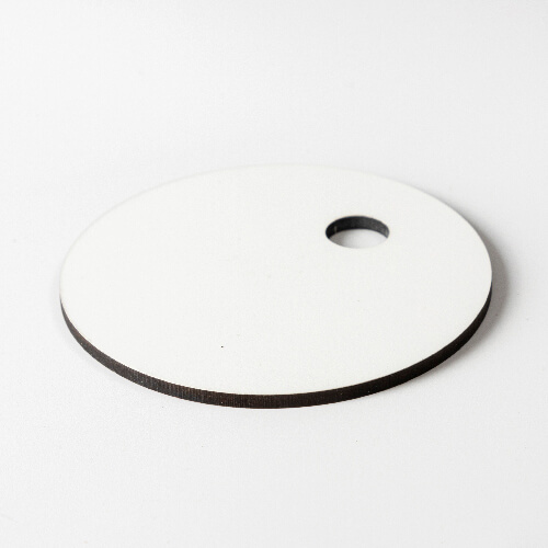 Fiberboard name badge for 780 / 900 / 1050 / 1260 ml mug for sublimation - heart