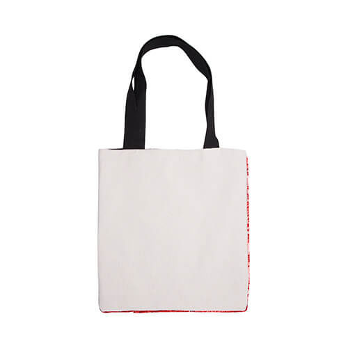 Sac à sequins bicolores 35 x 38 cm pour sublimation - rouge