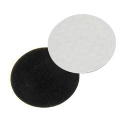 Round flannel self adhensive coaster pad