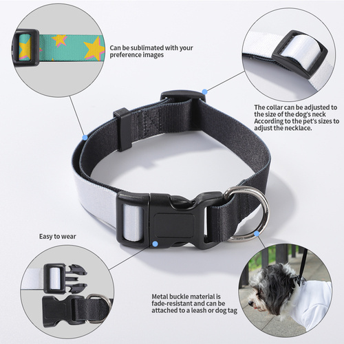 Lot de 4 colliers pour chien 56 x 2,5 cm à imprimer