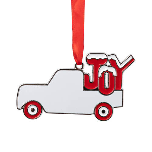 Metalinė eglutės etiketė sublimacijai - pickup JOY