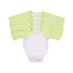 Laste pikkade varrukatega body sublimatsiooniks - rohelised varrukad