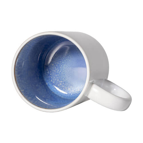 Mug 330 ml avec intérieur émaillé pour sublimation - bleu clair