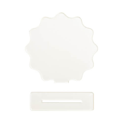 Akrylram QR-kod för sublimering - blomma