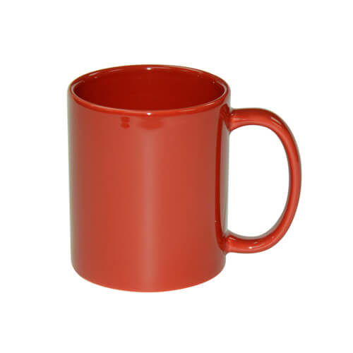 Mug Full Color - red glossy for thermal transfer