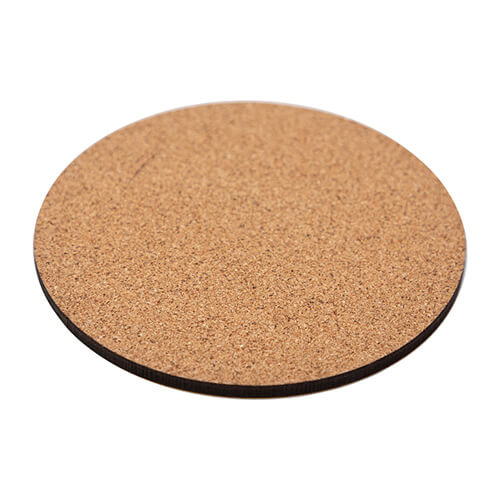 Rund kruspude af fiberplade til sublimering - Ø 9,5 cm