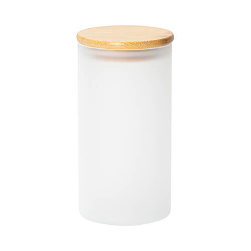 750 ml glasbeholder med bambuslåg til sublimering