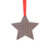 Colgante de metal para árbol de Navidad para sublimación - estrella