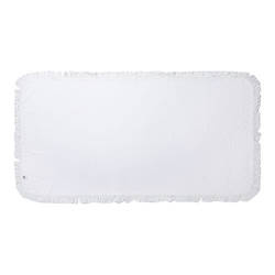 Serviette microfibre 152 x 76 cm à franges pour sublimation - blanc