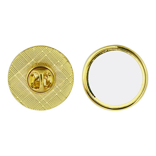 Gouden ronde speld Sublimatie thermische overdracht