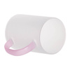 Vidrio esmerilado con mango rosa para sublimación 360 ml