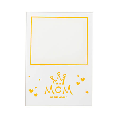Stekleni okvir za sublimacijo - 12,7 x 17,8 cm - Mom