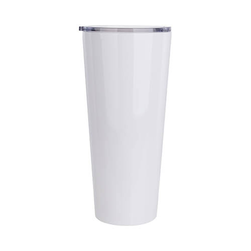 Mug - gobelet en acier inoxydable 1000 ml pour sublimation - blanc