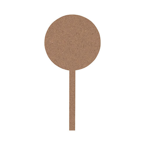 Fiberboard information sign for sublimation - wheel