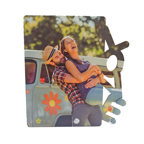 Fotoramme lodret MDF 20 x 22 cm - Love - Sublimation termisk overførsel