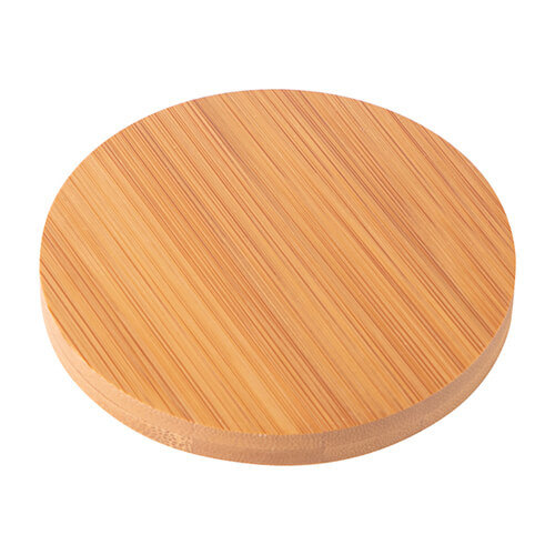 Set of 4 bamboo mug coasters for sublimation - circle