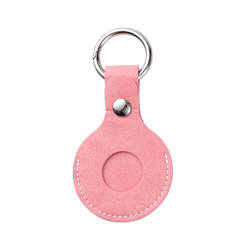 Leren sleutelhanger / AirTag-etui voor sublimatie - roze