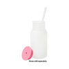 Mug - 550 ml bottle for sublimation with a pink lid