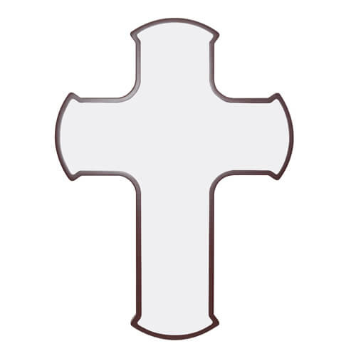 Fényképkeret kereszt 18,5 x 25 cm szublimációs hőátvitellel