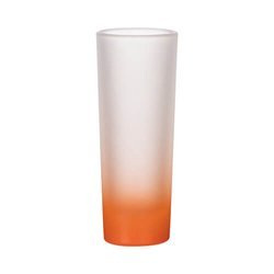 Verre dépoli pour sublimation 90 ml - dégradé orange 