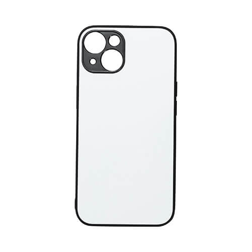 iPhone 14 zwarte rubberen sublimatie case