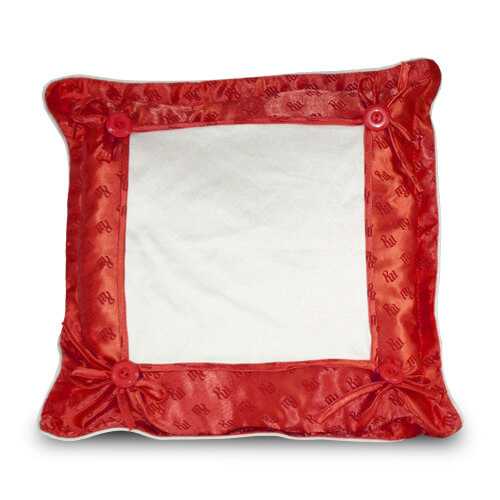 Pillowcase Super Quality 40 x 40 cm red Sublimation Thermal Transfer